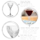 image 2 of Bormioli Rocco America '20s Nick & Nora Glasses - 140ml - Clear - Pack of 6