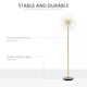 image 4 of HOMCOM Modern Floor Lamp with Dandelion-like Lampshade for Bedroom