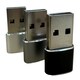 image 2 of USB-C 3.1 to USB-A Adapter Silver | Dark Silver USB-A to USB-C Adapter