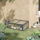 image 2 of Outsunny Square Wooden Outdoor Greenhouse for Plants PC Board 100 x 65 x 40cm