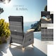 image 4 of Garden Chair Pescara - reclining, adjustable backrest and footrest, thick padding | Grey | grey | 2