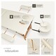 image 3 of Massage Table - 3-zone bed, wooden frame, bolsters, carry bag, head and armrests | Cream | beige | 1
