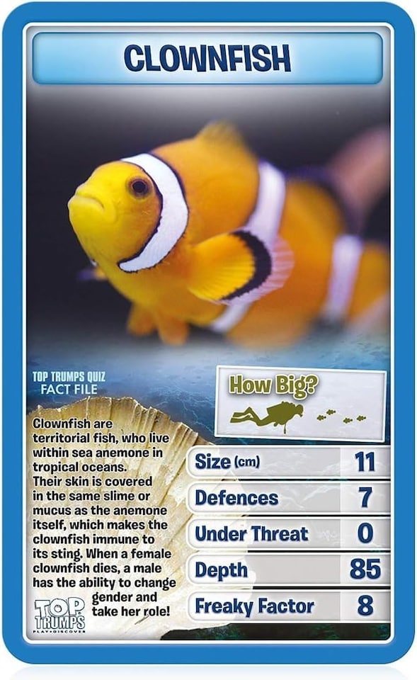 image 1 of Top Trumps Classics Creatures of the Deep Card Game