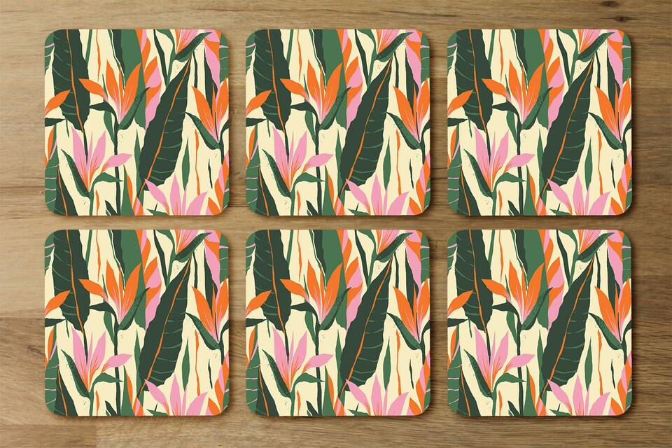 image 1 of Jungle Plants (Placemat & Coaster Set)