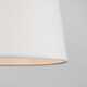 image 1 of ValueLights Modern Tapered White Faux Linen Ceiling Pendant Table Lamp Light Shade