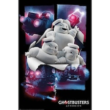 Ghostbusters: Afterlife Minipuft Poster - White/Blue/Pink - 61cm x 91cm