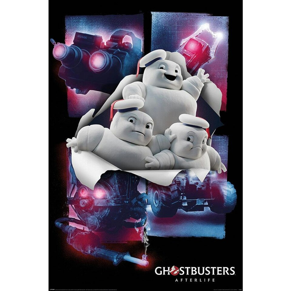 Ghostbusters: Afterlife Minipuft Poster - White/Blue/Pink - 61cm x 91cm