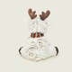 image 5 of Warmies Plush Marshmallow Reindeer LARGE