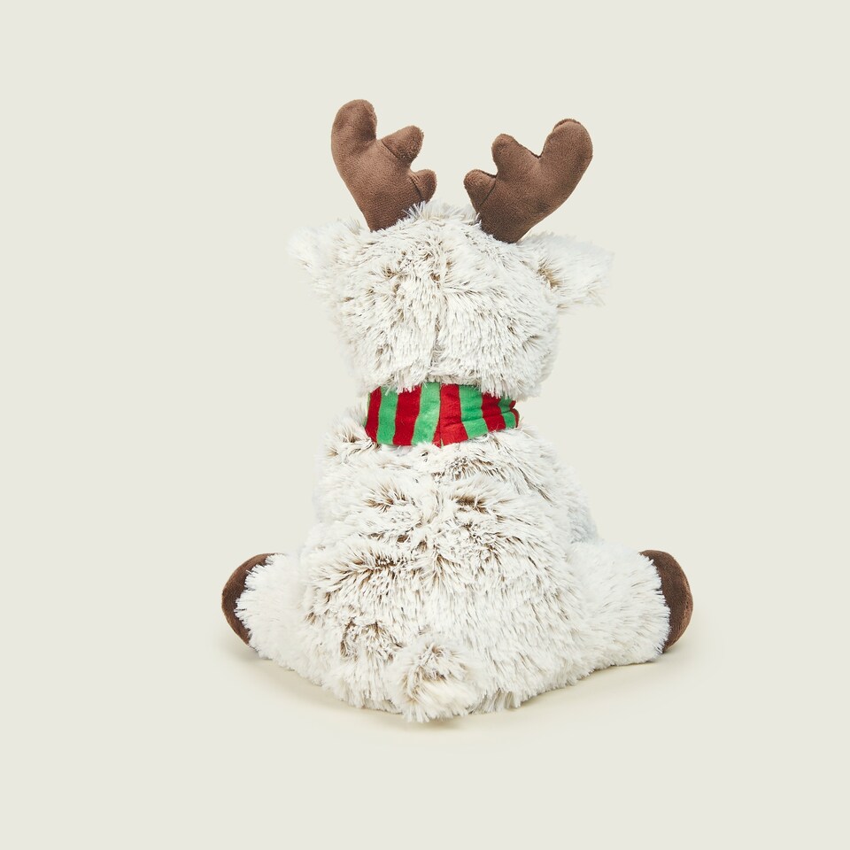 image 1 of Warmies Plush Marshmallow Reindeer LARGE