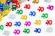 image 2 of 40th Birthday Confetti Multicolour 1 pack x 14 grams birthday decoration Foil Metallic 1 pack