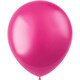 image 2 of Globos Latex Plain Balloons (Pack of 100) - Fuchsia - 9in