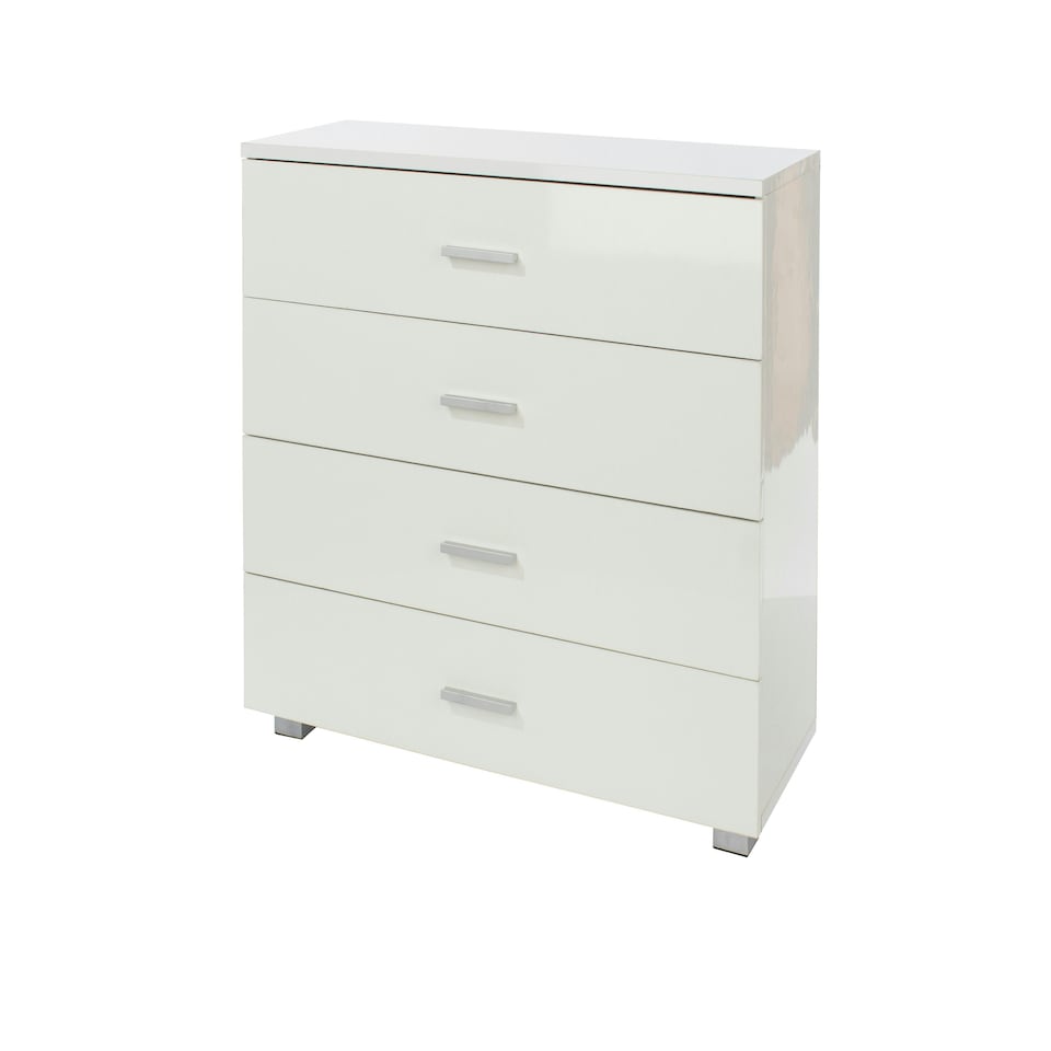 image 1 of Lido, 4 Chest Of Drawers White
