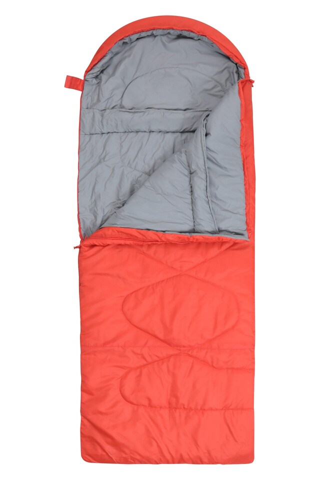 image 1 of Mountain Warehouse Summit 250 Square Sleeping Bag Insulated 3 Season Two Way Zip Camp Bed