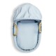 image 4 of Clair de Lune Waffle Palm Moses Basket With Folding Stand - Blue