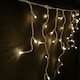 image 3 of 300 LED 7.5m Premier Christmas Outdoor 8 Function Icicle Lights in Warm White
