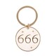 image 2 of 666 Angel Number Keyring