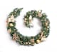 image 1 of Best Artificial Christmas 6ft Gold Decorated Garland with 50 warm white battery lights
