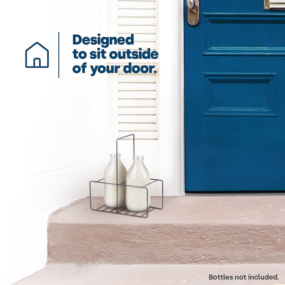 image 1 of Wire Milk Bottle Holder 2 BTL