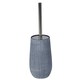 image 3 of Showerdrape Denim Blue Toilet Brush & Holder | Blue | 1