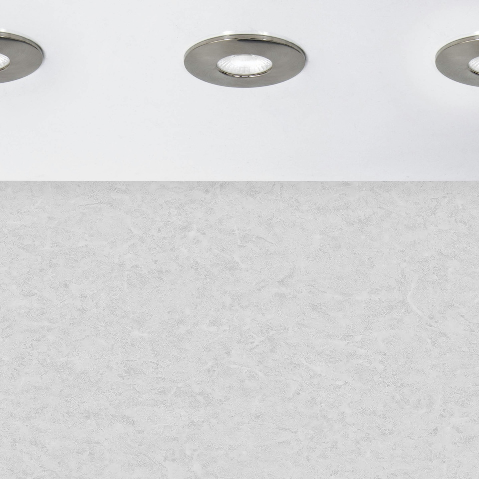 image 1 of BHS Nate LED Fixed Fire Rated IP65 Recessed Spotlight | Silver | Satin Nickel | 1