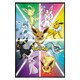 image 1 of Gloss Black Framed Pokemon Eevee Evolution Maxi Poster Framed Poster