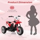 image 2 of COSTWAY Honda Licensed Kids Ride On Motorbike Powered Red