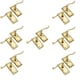 image 1 of Golden Grace 7 Pairs Georgian Design Lever Latch Door Handle in Polished Brass Finish - 107mm x 48mm Gold