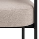 image 9 of Oakfield Lounge Chair in Beige Fabic with Black Legs