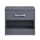image 4 of Pair of Highbury 1 Drawer Open Shelf Bedside Tables