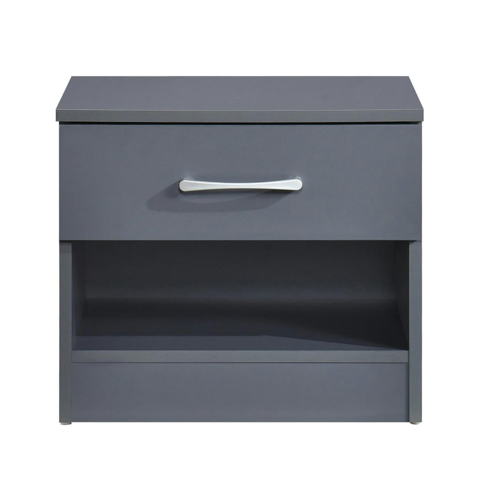 image 1 of Pair of Highbury 1 Drawer Open Shelf Bedside Tables