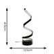 image 4 of ValueLights Infinity Black Single Twist Integrated LED Table Lamp Black
