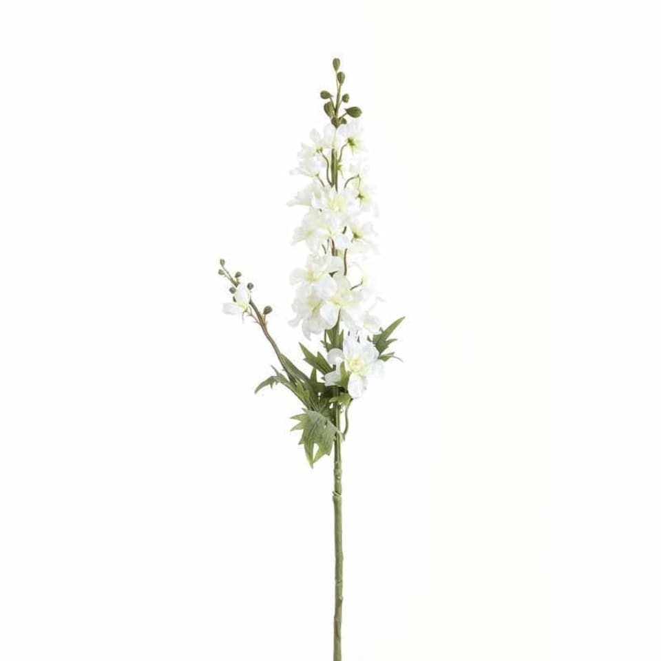 image 1 of Tall Delphinium Stem Artificial Plant - Plastic - L21 x W21 x H84 cm - White