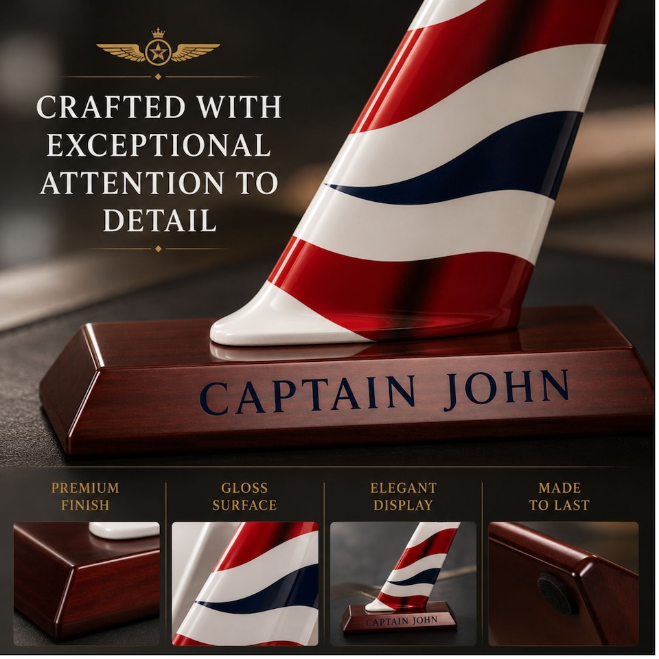image 1 of Personalised British Airways Tail Fin Decor