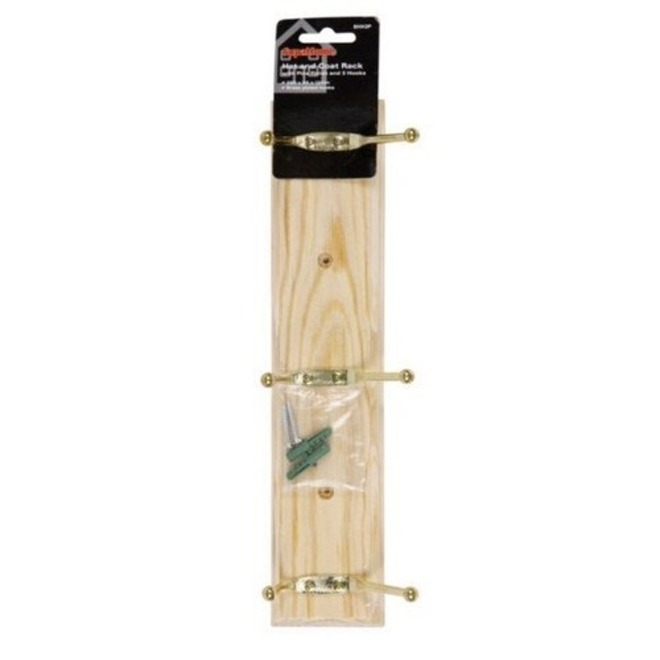 SupaHome Coat Hook - Natural - 12mm x 290mm x 65mm