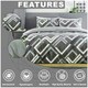 image 5 of Harlow Printed Duvet Cover Set Reversible Polycotton Beddings Grey | King