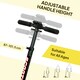 image 4 of HOMCOM Teens Adult Kick Scooter Foldable Adjust Aluminium For 14+ Yellow Yellow