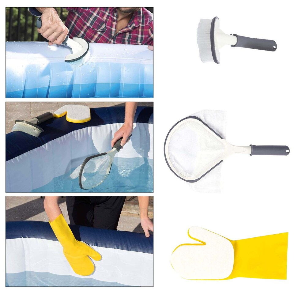 image 1 of Lay Z Spa Bestway Cleaning Kit All in One Tool Set for Inflatable Spas & Hot Tubs