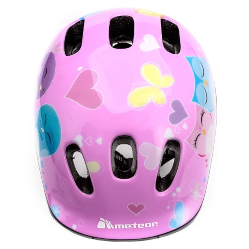 image 1 of Helmet for Kids Toddlers – Lightweight Adjustable Bike Helmet for Boys & Girls – Safety Crash Protection for Cycling, Scooter, Skateboard – MV62 Pink | Owl | XS