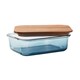 image 3 of MidOcean Vitrio Lunch Glass 800ml Lunch Box | Blue | Transparent Blue | One Size | 1
