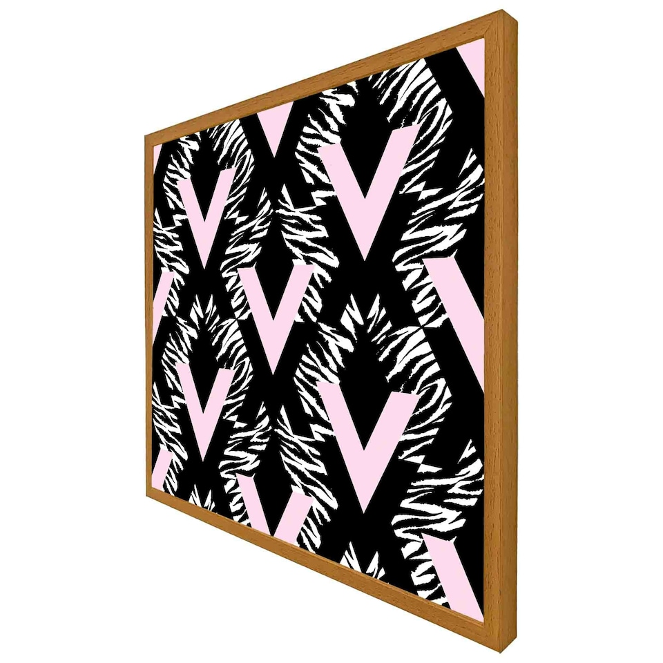 image 1 of Geometric animal print (Picutre Frame) Brown | S
