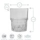 image 3 of Duralex Empilable Stackable Drinking Glasses - 200ml Tumblers for Water, Juice - Pack of 6 Clear