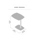 image 7 of Ellis C-Shaped Solid Mango Wood Sofa Side Table