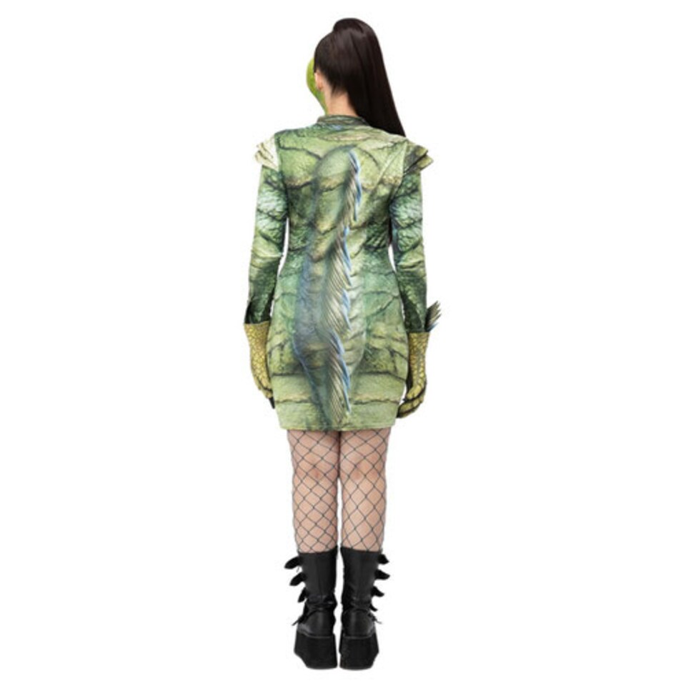 image 1 of Creature From The Black Lagoon Universal Monsters Fancy Dress Costume Ladies Medium - UK 12-14