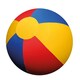 image 2 of Horsemen`s Pride Jolly Mega Ball Cover - Soccer Ball Blue - 40 inches