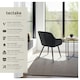 image 2 of Dining Chair Marilyn - velvet look, quilted pattern - per piece Black | Black/Black