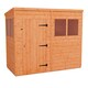 image 1 of 8 x 4 (2.38m x 1.15m) Wooden Tongue and Groove PENT Shed - Single Door (12mm T&G Floor and Roof) (8ft x 4ft) (8x4)