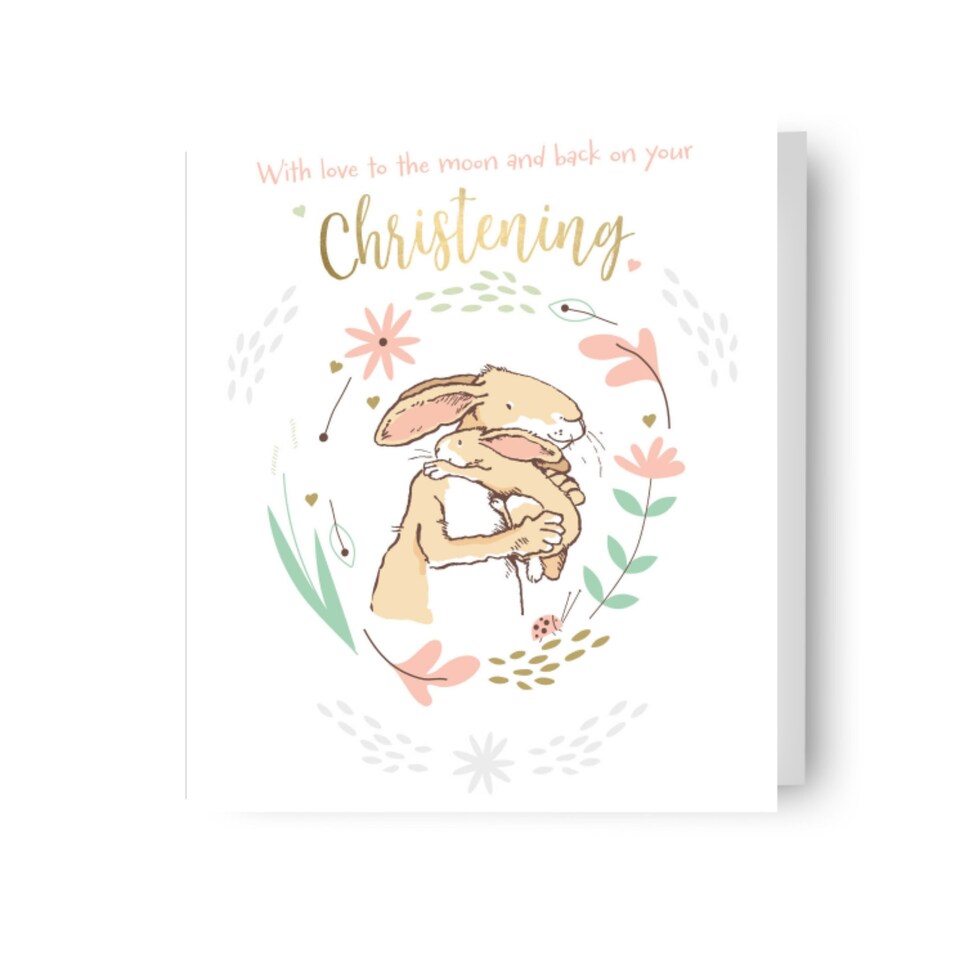 image 1 of Guess How Much I Love You Christening Card