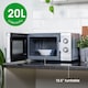 image 5 of Russell Hobbs Manual Microwave 700W 20 Litre with Defrost Setting Silver AMM2001S-M