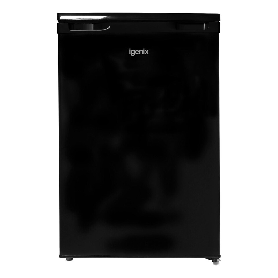 Igenix IG155B Freestanding Under Counter Fridge, 95 Litre, 55 cm Wide, Black