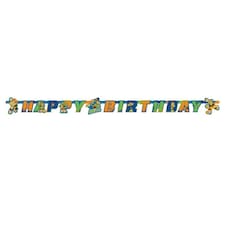 Teenage Mutant Ninja Turtles Happy Birthday Banner - Multicoloured - One Size